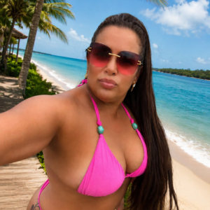 Maiô Plus Size Pink Neon Resort Premium